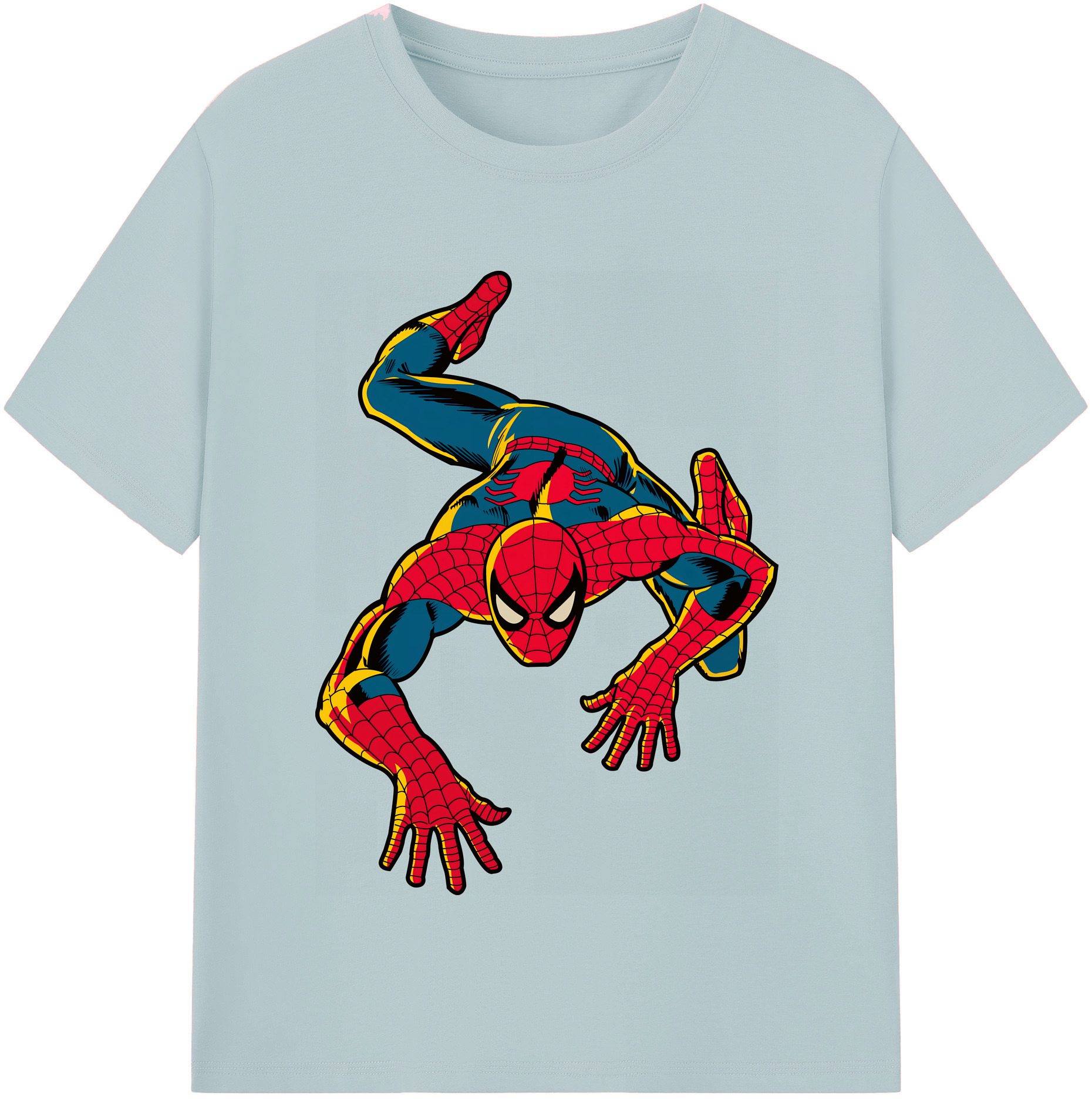 （画像用） Spider Man スパイダーマン 綿100％半袖Tシャツ（フロントプリント）